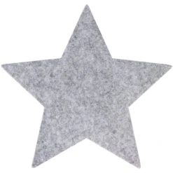 Platzset - Stern - Aus Filz - Ø = 35 Cm - Grau