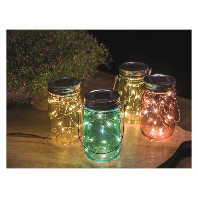 LED-Solarlampe - Aus Glas - 8 X 14 Cm - 1 Stück – Bild 6