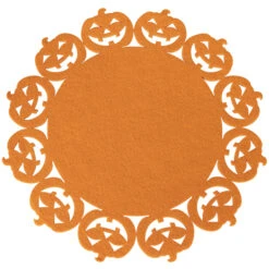 Platzset - Kürbis - Aus Filz - Ø = 35 Cm