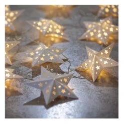 10er LED-Lichterkette - Sterne - 210 Cm