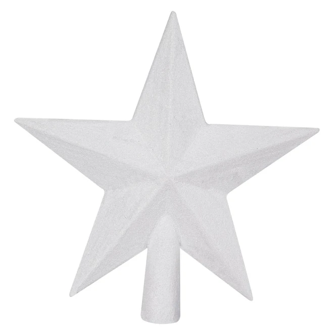 Christbaumspitze Stern - Weiß - Ca. 19,5 Cm