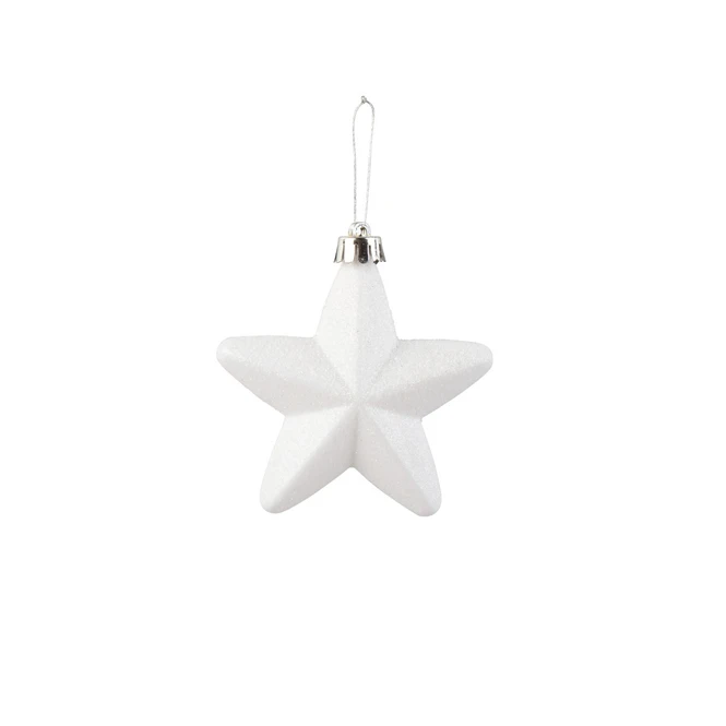 Dekohänger Sterne - Weiß - Ca. 7,5 Cm - 6 Stück – Bild 2