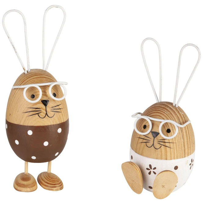 Dekohase - Aus Holz - 12 Cm - 1 Stück – Bild 3