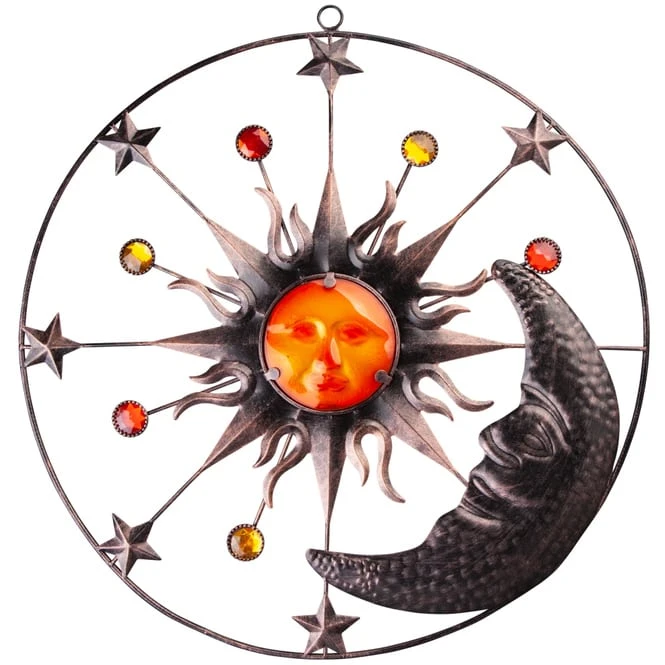 Wanddeko - Sonne, Mond Und Sterne - Ø = 51 Cm