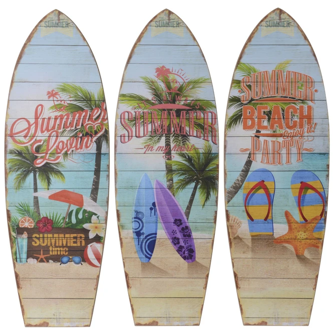 Wanddeko - Surfbrett - Aus Holz - Ca. 60 X 20 Cm - 1 Stück – Bild 2