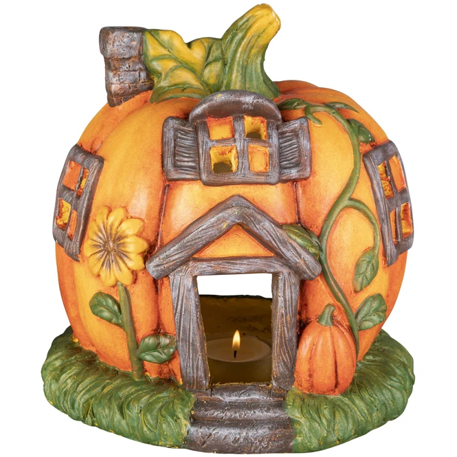 Windlicht - Kürbis - Aus Keramik - 27 X 25,5 X 27,5 Cm – Bild 2