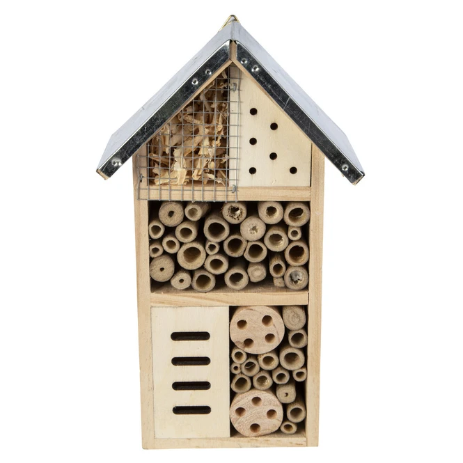 Insektenhotel - Aus Holz - Ca. 15 X 9 X 26 Cm – Bild 2