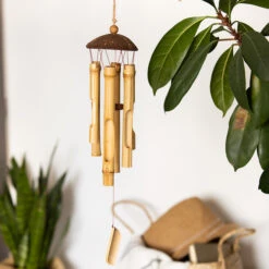 Windspiel - Aus Bambus - Ca. 63 X 10 Cm