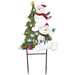 Pflanzenstecker - Schneemänner - Ca. 40 X 1 X 74 Cm