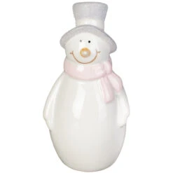 Schneemann - Aus Keramik - Ca. 7 X 7 X 14 Cm