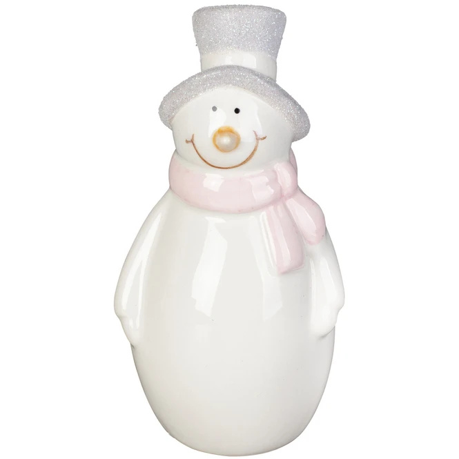 Schneemann - Aus Keramik - Ca. 7 X 7 X 14 Cm