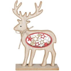 Rentier - Aus Holz - Ca. 17 X 4 X 23,5 Cm