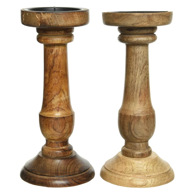 Kerzenständer - Aus Holz - Ca. 11 X 25 Cm - 1 Stück – Bild 3