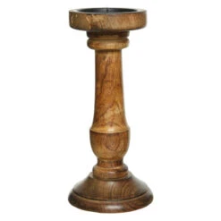 Kerzenständer - Aus Holz - Ca. 11 X 25 Cm - 1 Stück