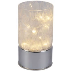 15er LED-Zylinder - Aus Glas - Ca. 8 X 15 Cm - Verschiedene Farben