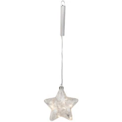 LED-Stern - Aus Glas - Ca. 14 X 5 X 15 Cm