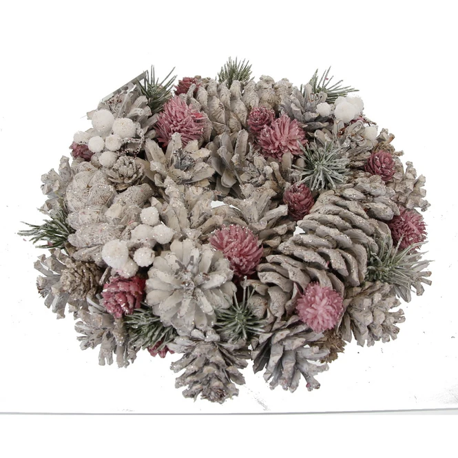 Kranz Weiß/rosa - Ca. 26 X 7,5 Cm