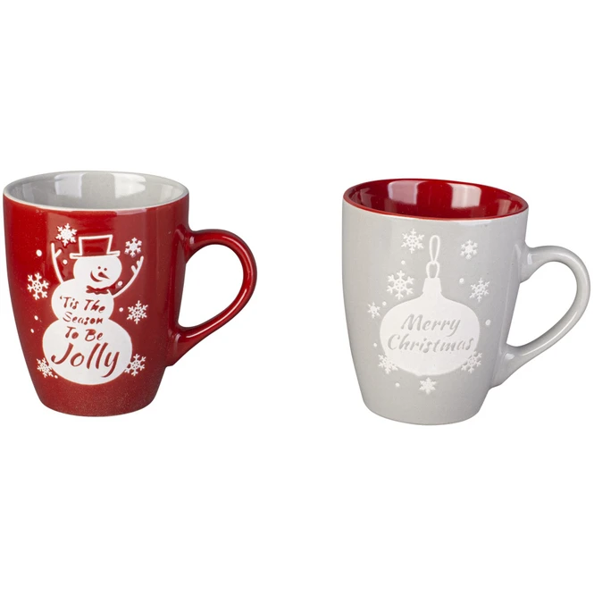 2 Tassen - Weihnachten - Aus Keramik - Ca. 8,5 X 10,5 Cm – Bild 2