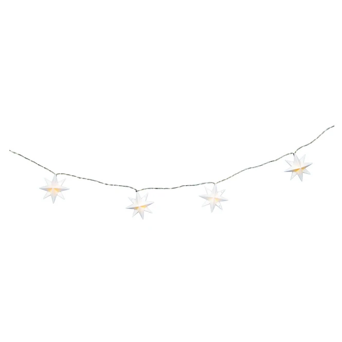10er LED-Lichterkette - Sterne - Ø = 7 Cm – Bild 2
