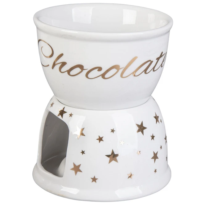 Schokoladenfondue-Set - Aus Keramik - 4-teilig - Ca. 11 X 18 Cm – Bild 2