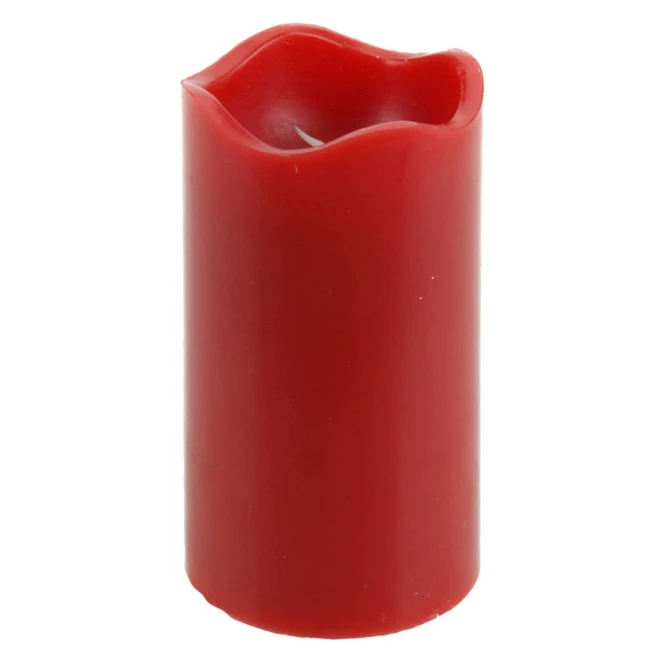 LED-Kerze - Aus Echtwachs - Ca. 7 X 13 Cm - Rot – Bild 2