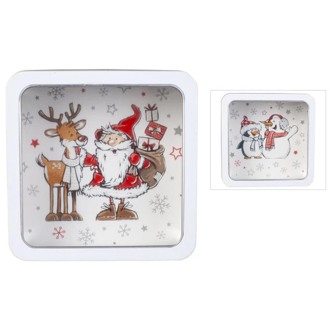 Gebäckdose - Weihnachten - Ca. 17,5 X 17,5 Cm - 1 Stück – Bild 4