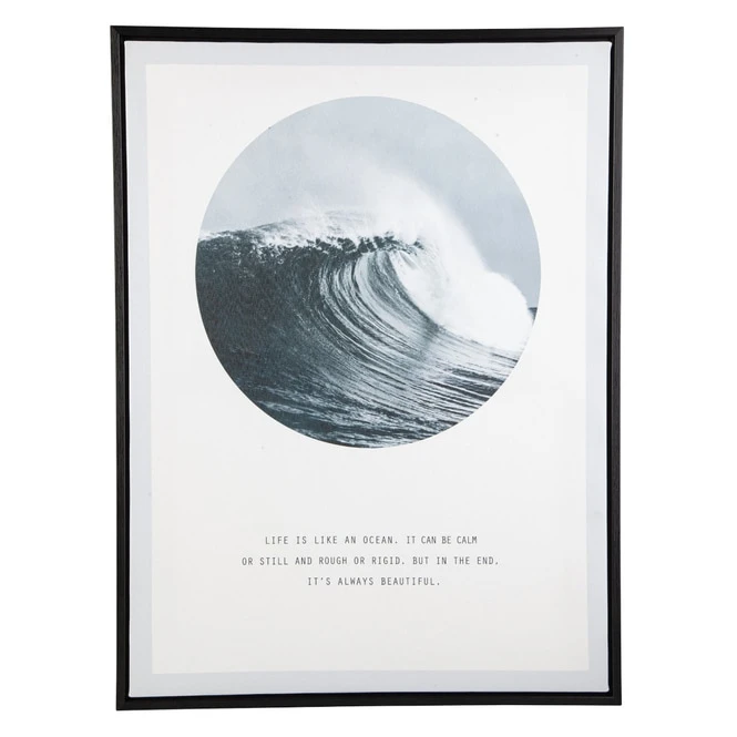 Canvasbild - Welle - Ca. 45 X 60 X 3 Cm