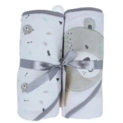 Badeset 2tlg. - Kapuzenbadetuch - Bär