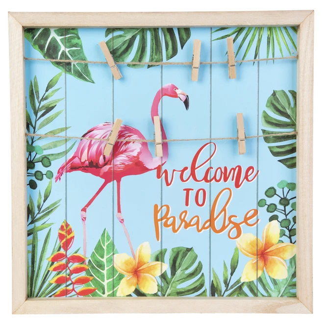 Notiz- Und Fotohalter - Aus Holz - Ca. 35 X 2 X 35 Cm