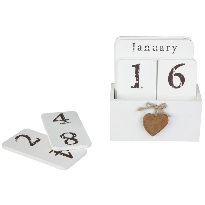Steckkalender - Aus Holz - Ca. 14 X 6,5 X 15 Cm – Bild 2