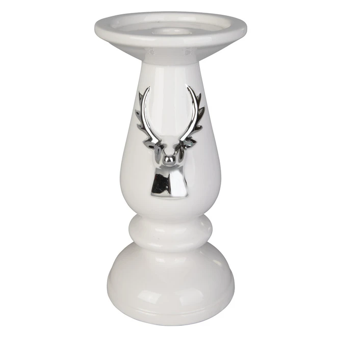 Kerzenständer - Hirsch - Aus Dolomit - Ca. 12 X 11 X 23,5 Cm