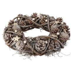 Dekokranz - Aus Holz - Ø = Ca. 34 Cm