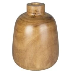 Vase - Aus Holz - Ca. 17 X 21 Cm