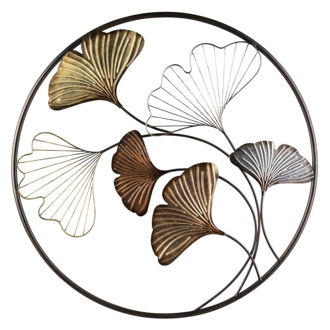 Wanddeko - Gingkoblätter - Ø = Ca. 71 Cm