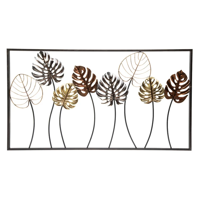 Wanddeko - Philodendronblätter - Ca. 100 X 2,5 X 54,5 Cm