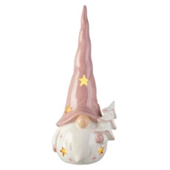 LED-Wichtel - Aus Dolomit - Ca. 12 X 11 X 29,5 Cm