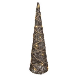 LED-Kegel - Aus Rattan - Verschiedene Größen