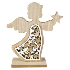 Engel - Aus Holz - Ca. 17 X 5 X 19,5 Cm