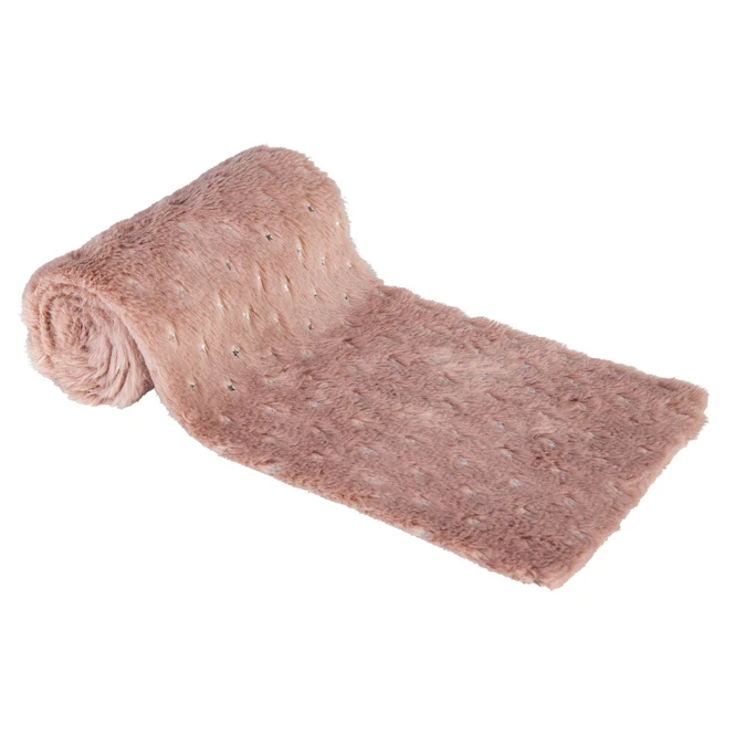 Tischläufer - Fell - Ca. 140 X 15 Cm - Rosa