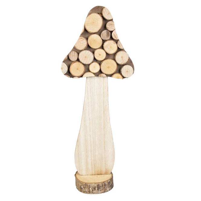 Pilz - Aus Holz - Ca. 13 X 7,5 X 31,5 Cm – Bild 2