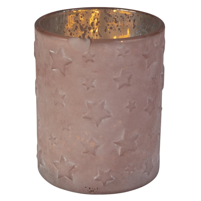 Teelichtglas - Sterne - Ca. 10 X 12 Cm – Bild 2