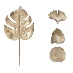 Wanddeko - Blatt - Ca. 24 X 48 Cm - 1 Stück