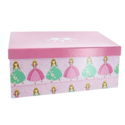 Geschenkbox - S - Prinzessin Rosa - Aus Papier - Ca. 20 X 12,5 X 7,5 Cm