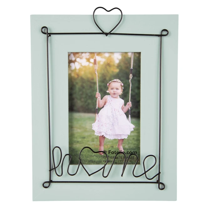 Bilderrahmen - Home - Aus Holz - Ca. 18 X 1 X 23 Cm - Mint