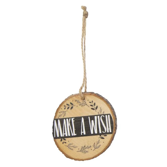 Out Of The Blue Dekohänger - Scheiben - Aus Holz - Ca. 15 X 7 Cm - 8 Stück – Bild 2