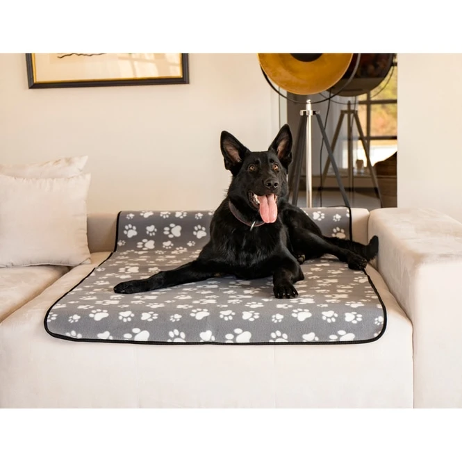 Haustierzubehör - Tierdecke Mit Pfoten - Wasserdicht - Ca. 70 X 100 Cm