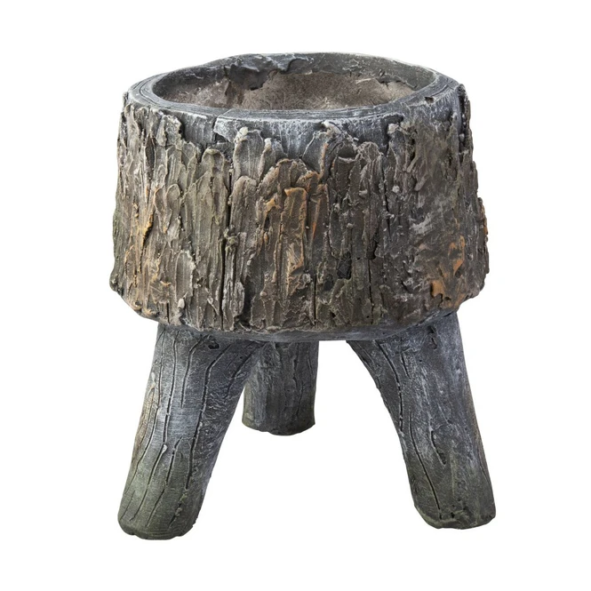 Pflanztopf Baumstamm - Aus Magnesia - Ca. 24,5 X 24,5 X 27 Cm – Bild 2