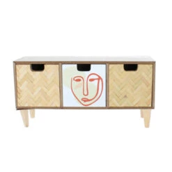 Schubladenbox Gesicht - Ca. 33 X 10 X 16,5 Cm