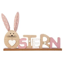 Schriftzug - Ostern - Aus Holz - Ca. 26 X 5 X 18,5 Cm