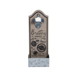 Wanddeko - Flaschenöffner - Aus Holz - Ca. 30,5 X 12 X 7 Cm - 1 Stück